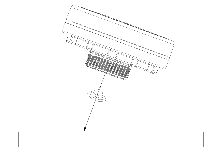 Schräge Ausrichtung des Sensors