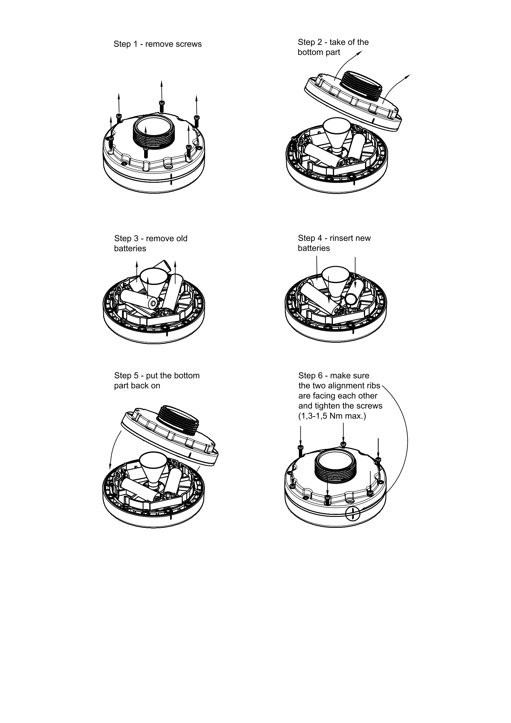 Batteriewechsel EOS Sensor