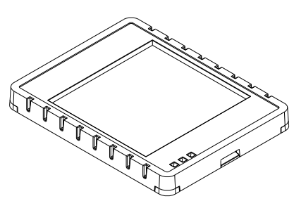 Technische Zeichnung Nyx Sensor – Vorderansicht