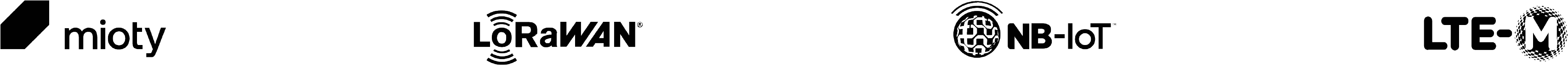 mioty / LoRa / NB‑IoT / LTE