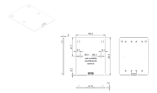 NYX sensor wall mounting