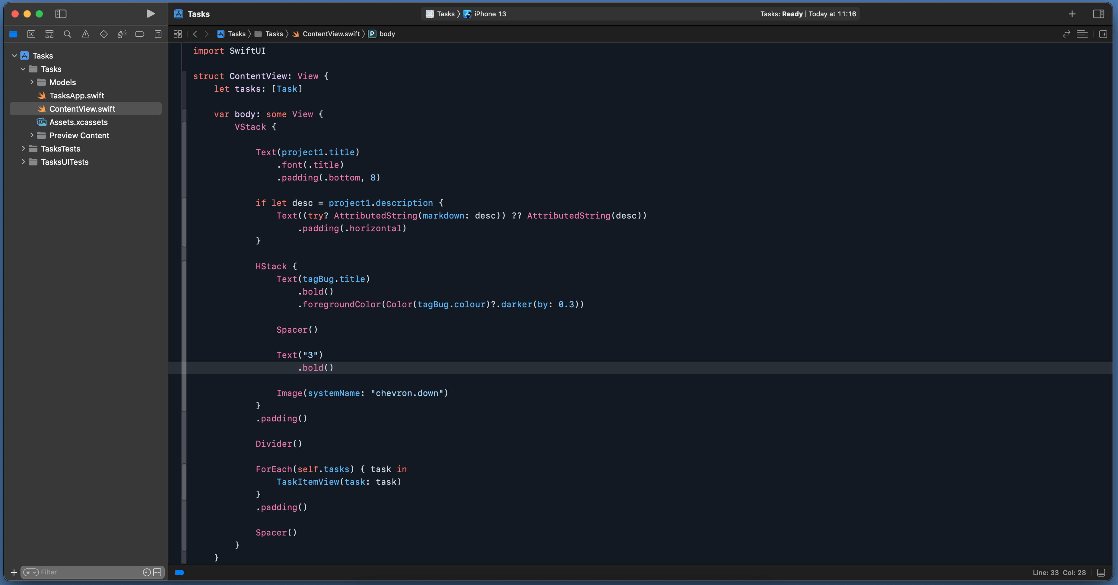 GitHub Xcode theme dark