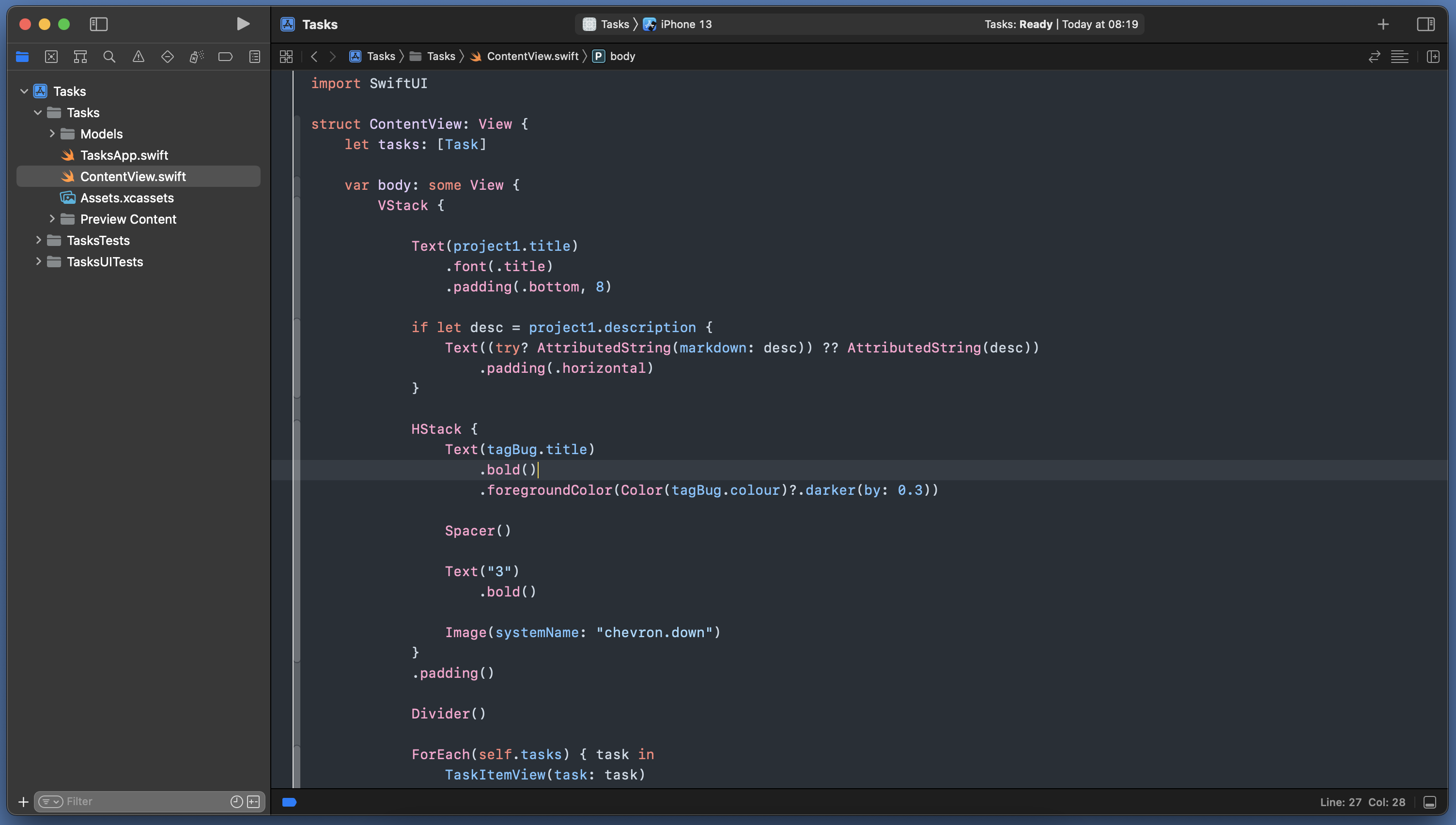 GitHub Xcode theme dark dimmed