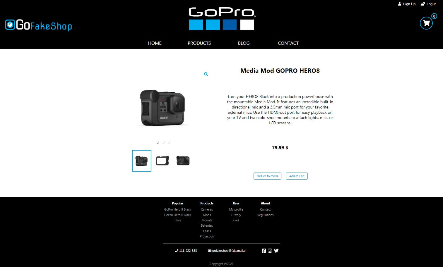 Single Product Page