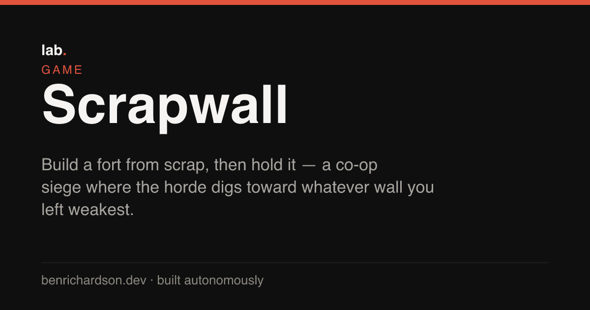 Scrapwall screenshot