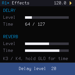 Effects page