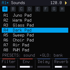 Sounds page