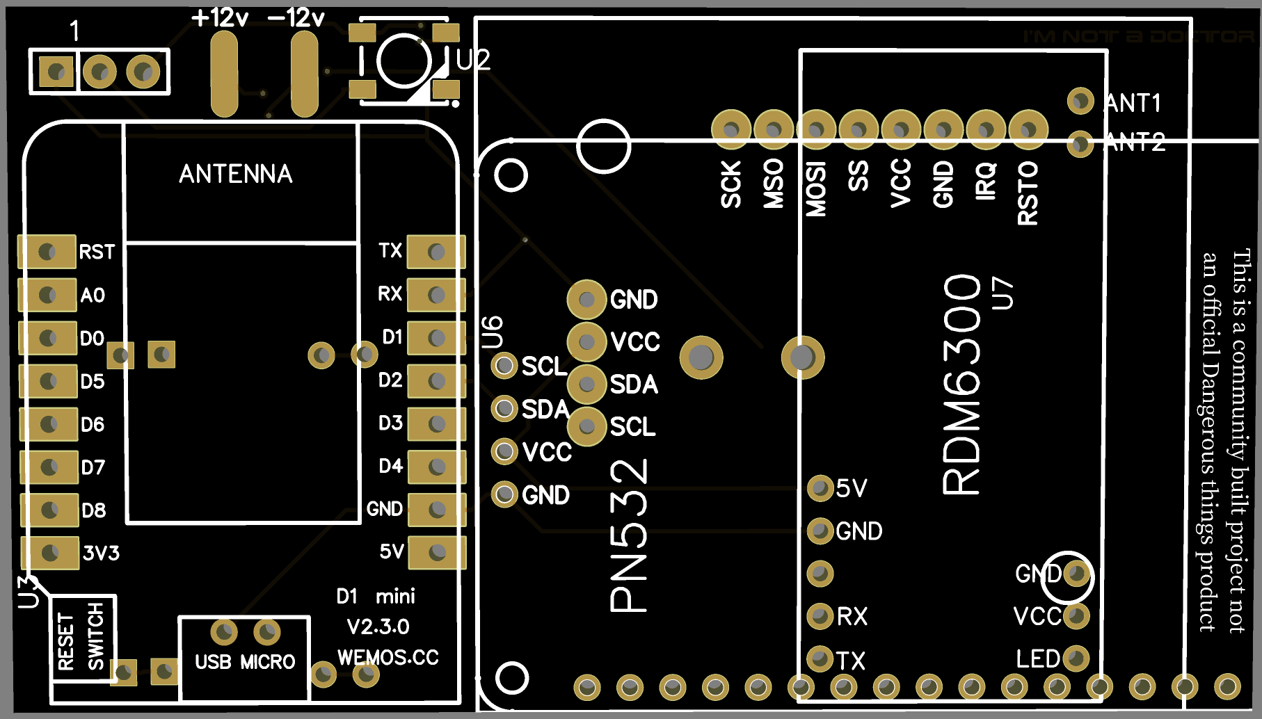 Front of the board