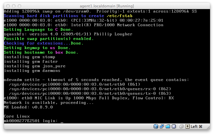 MicroKernel Console