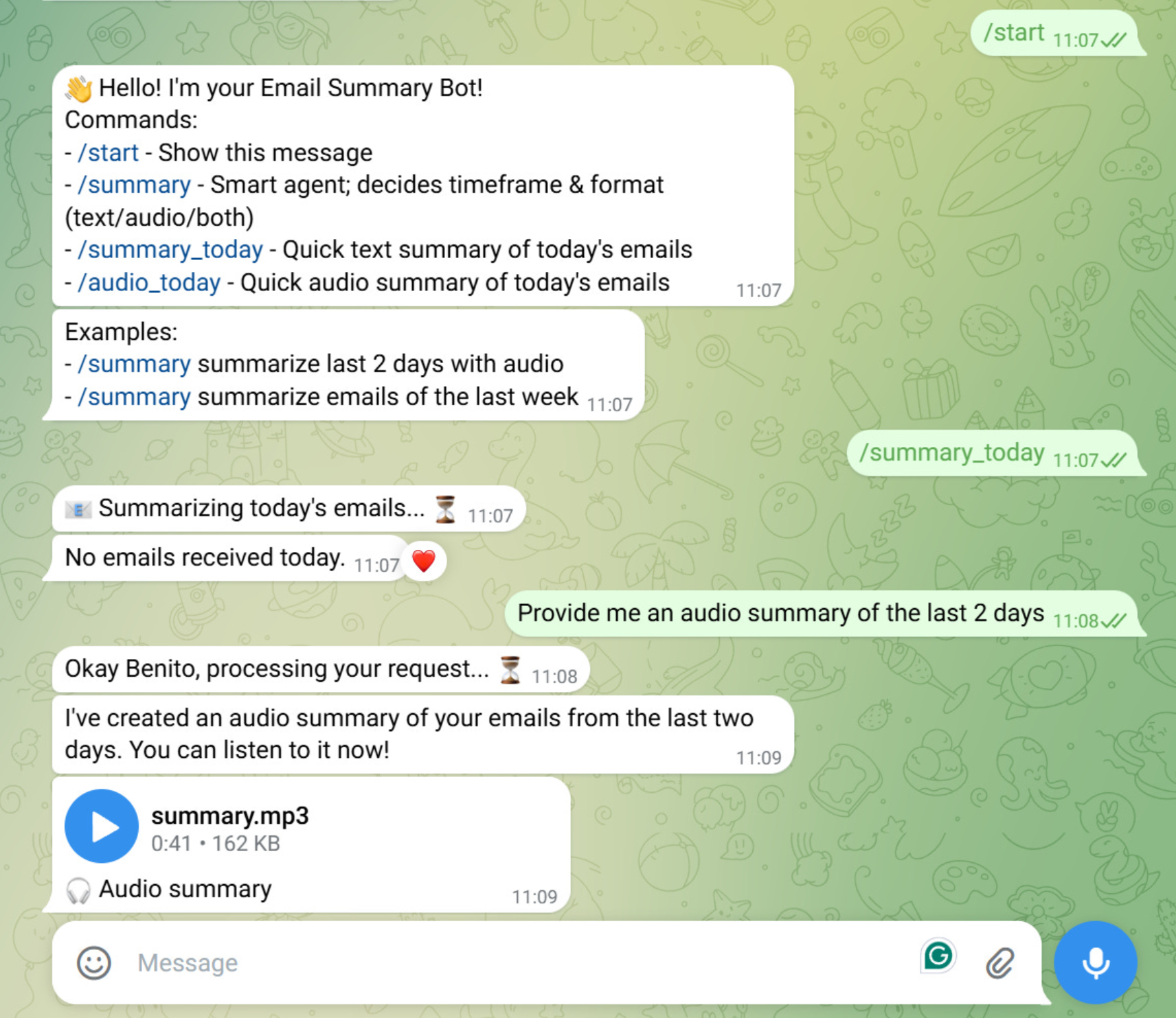 Gmail Telegram MCP Server