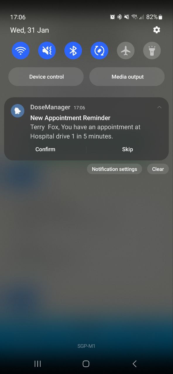 Appointment Notification