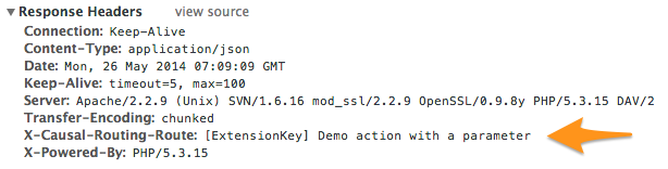 Additional HTTP header "X-Causal-Routing-Route"