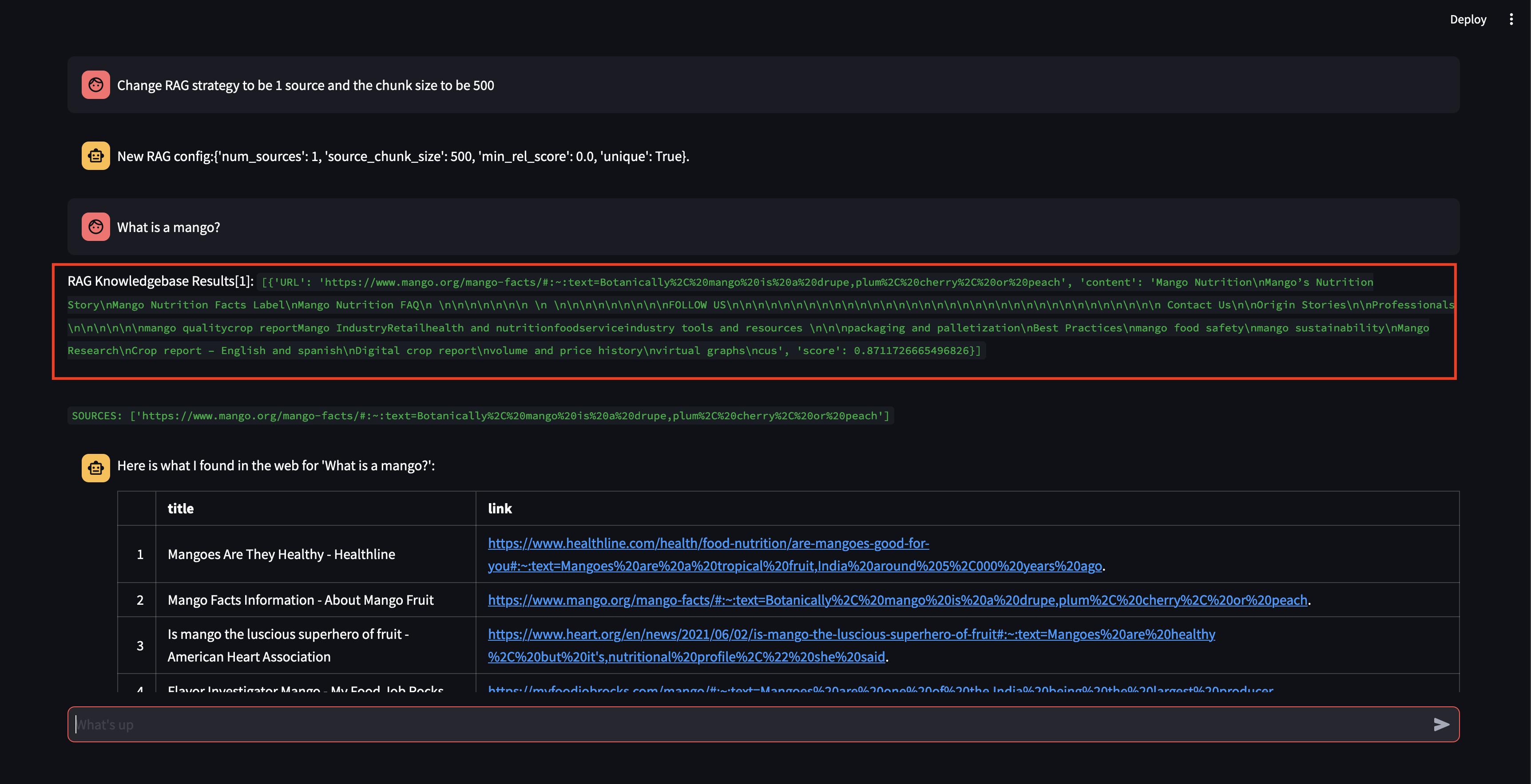 DEMO - Change RAG strategy part 1