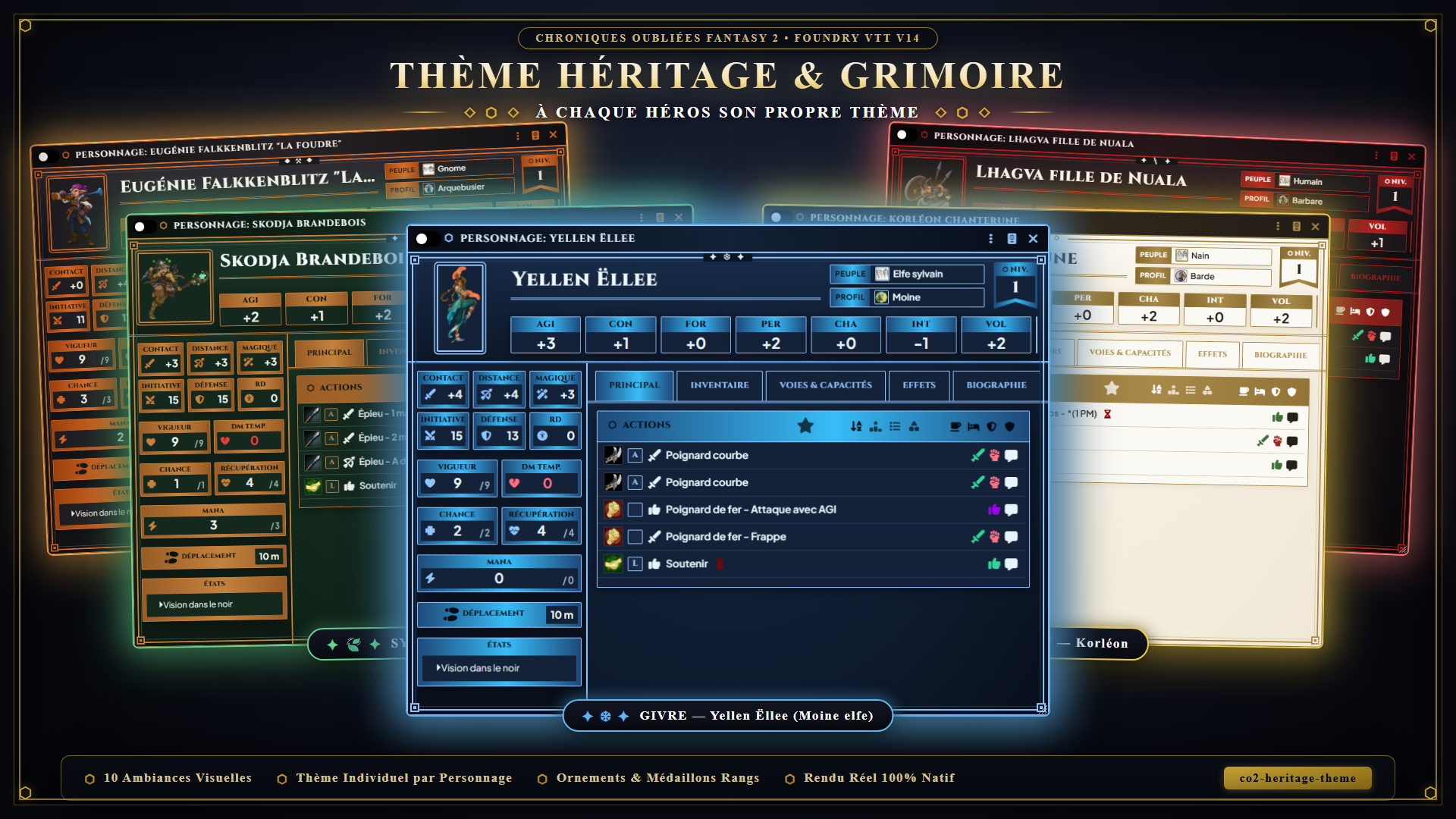 Thème Héritage & Grimoire