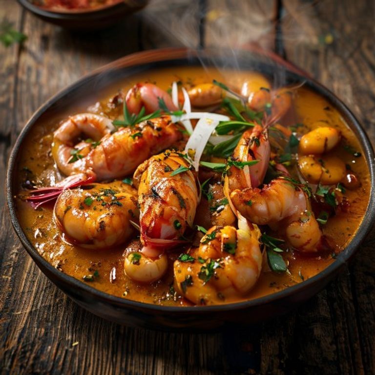 Bengali Shorshe Chingri (Prawns in Mustard Coconut Sauce)