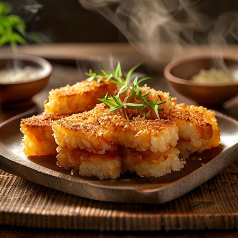 Crispy Pan-Fried Rice Cakes