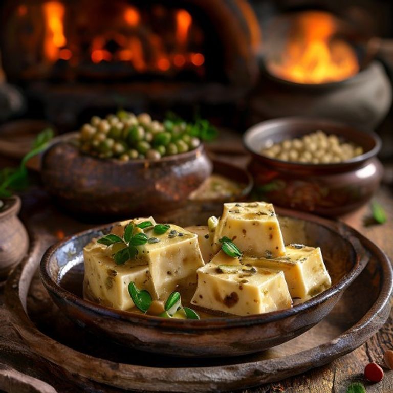 Paneer and Chickpea Cardamom Barfi