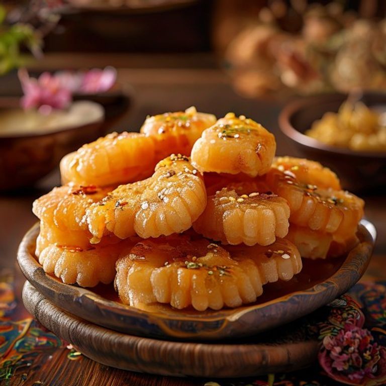 Yakgwa (Korean Royal Court Honey Cookies)