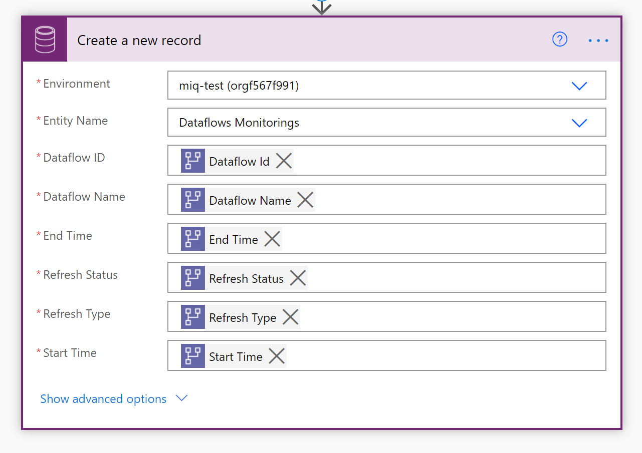 An example of folder structure