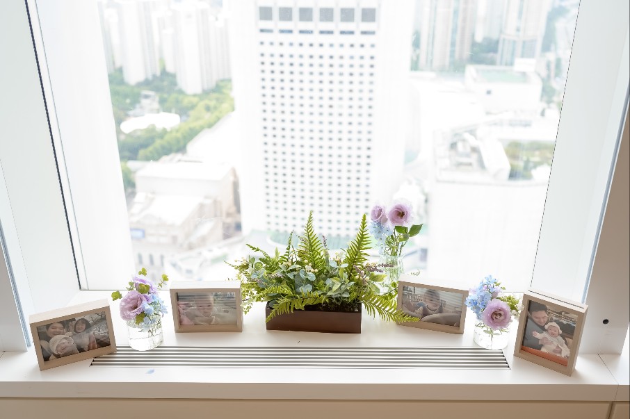 마키노차야(롯데타워점) 입구장식 및 센타피스(PDR4룸창가)