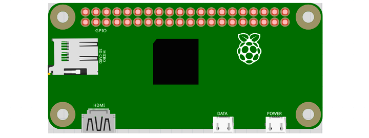 Fritzing Raspberry Pi Zero image