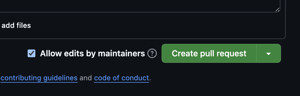 Allow Maintainers to Edit