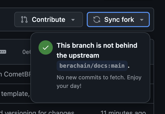 Synced Fork With Remote Upstream