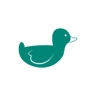 outline of a duck