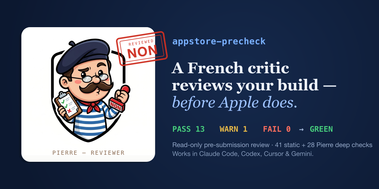 appstore-precheck, a French critic reviews your build before Apple does