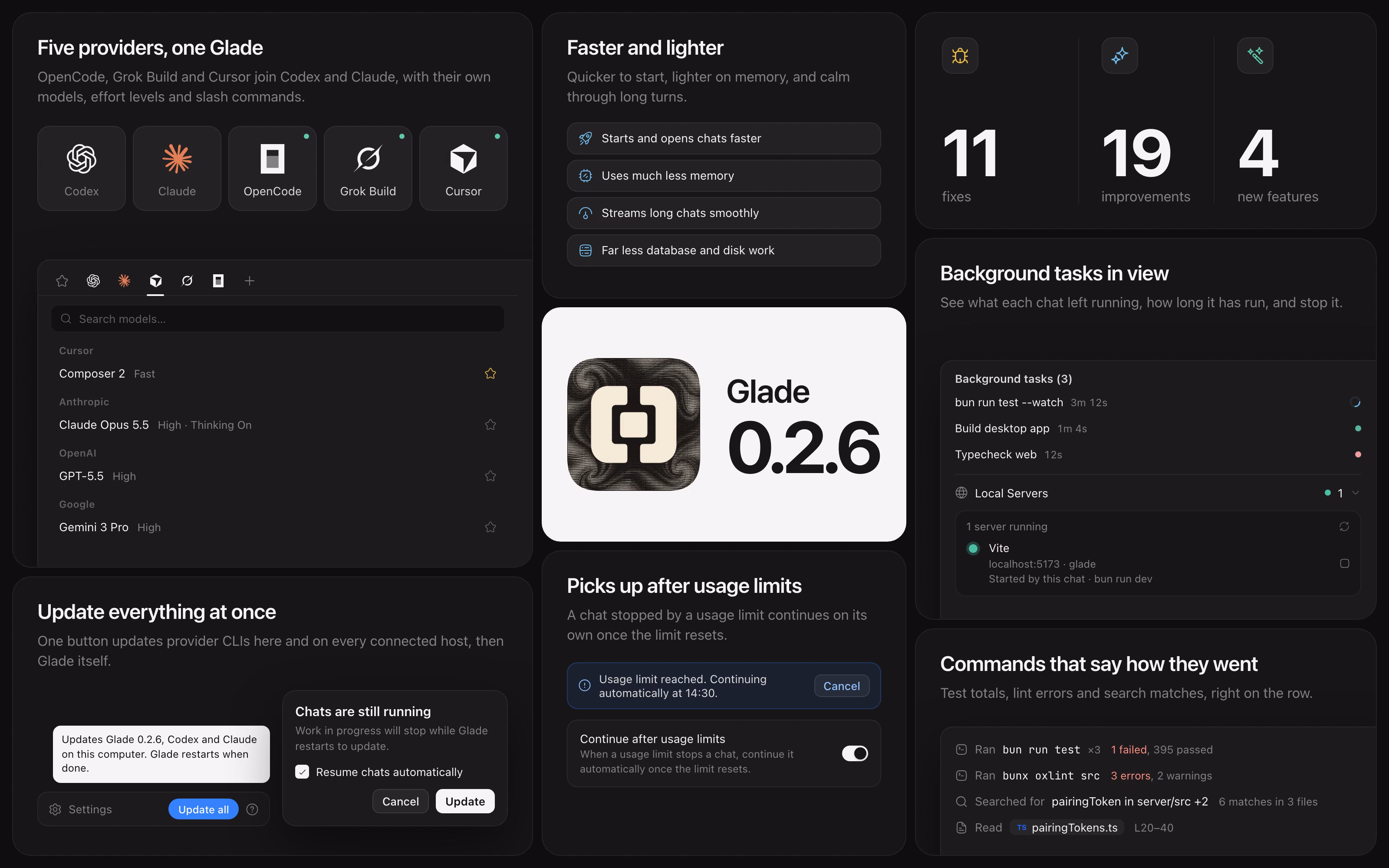 Overview of Glade 0.2.6