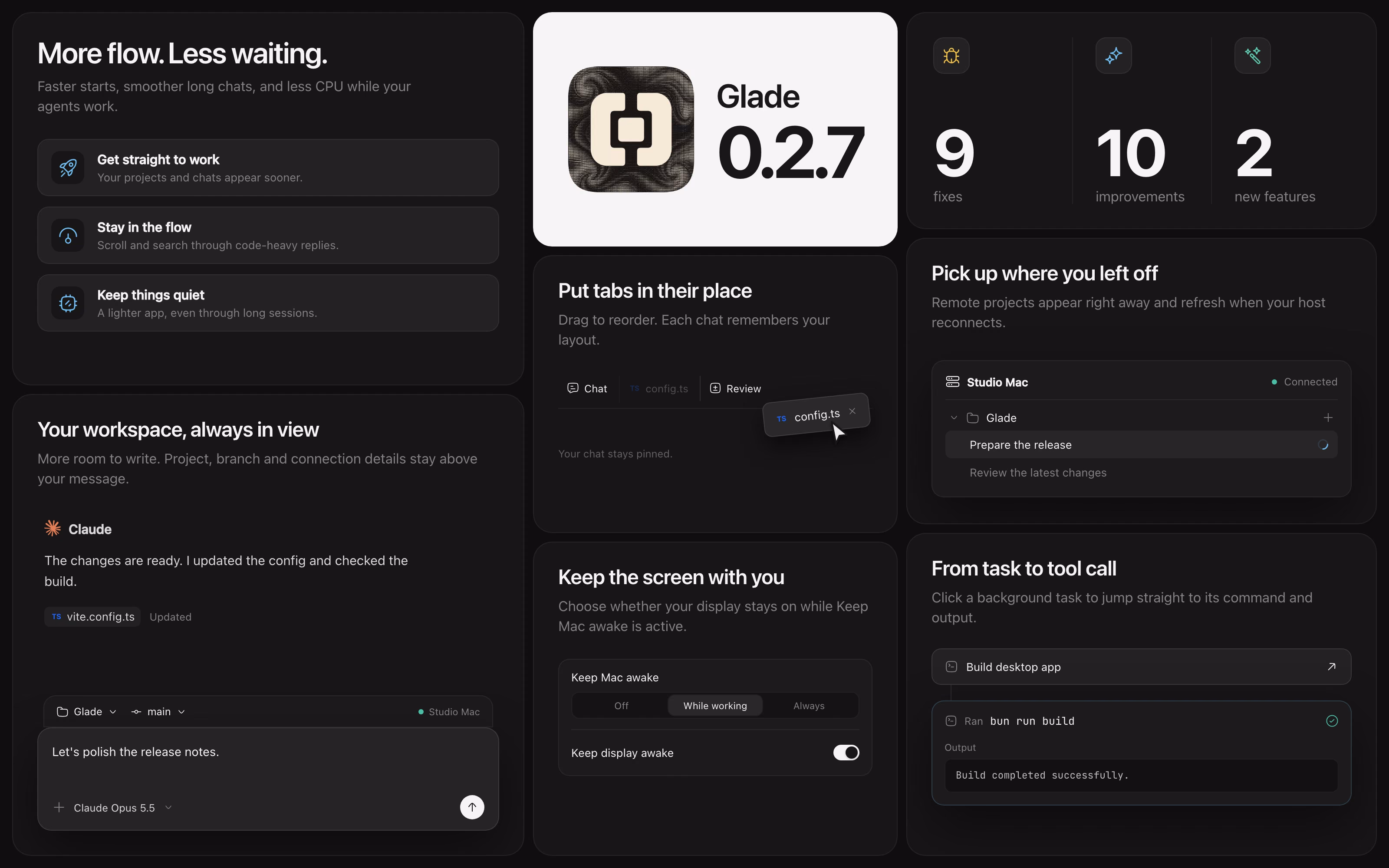 Overview of Glade 0.2.7