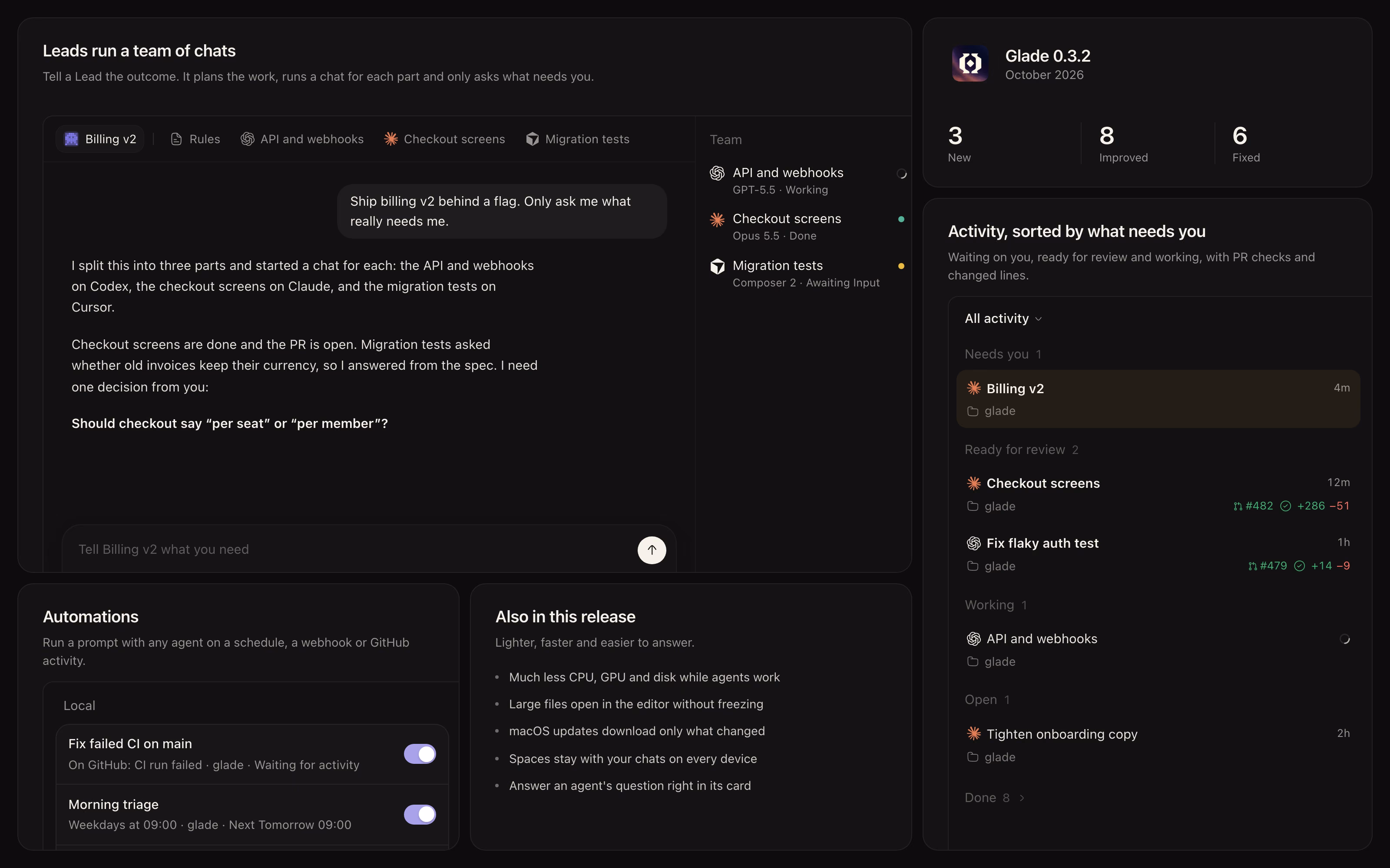 Overview of Glade 0.3.2