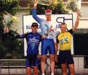 het podium van de Ronde van Lieshout in 1999 waar Marc van Grinsven won.