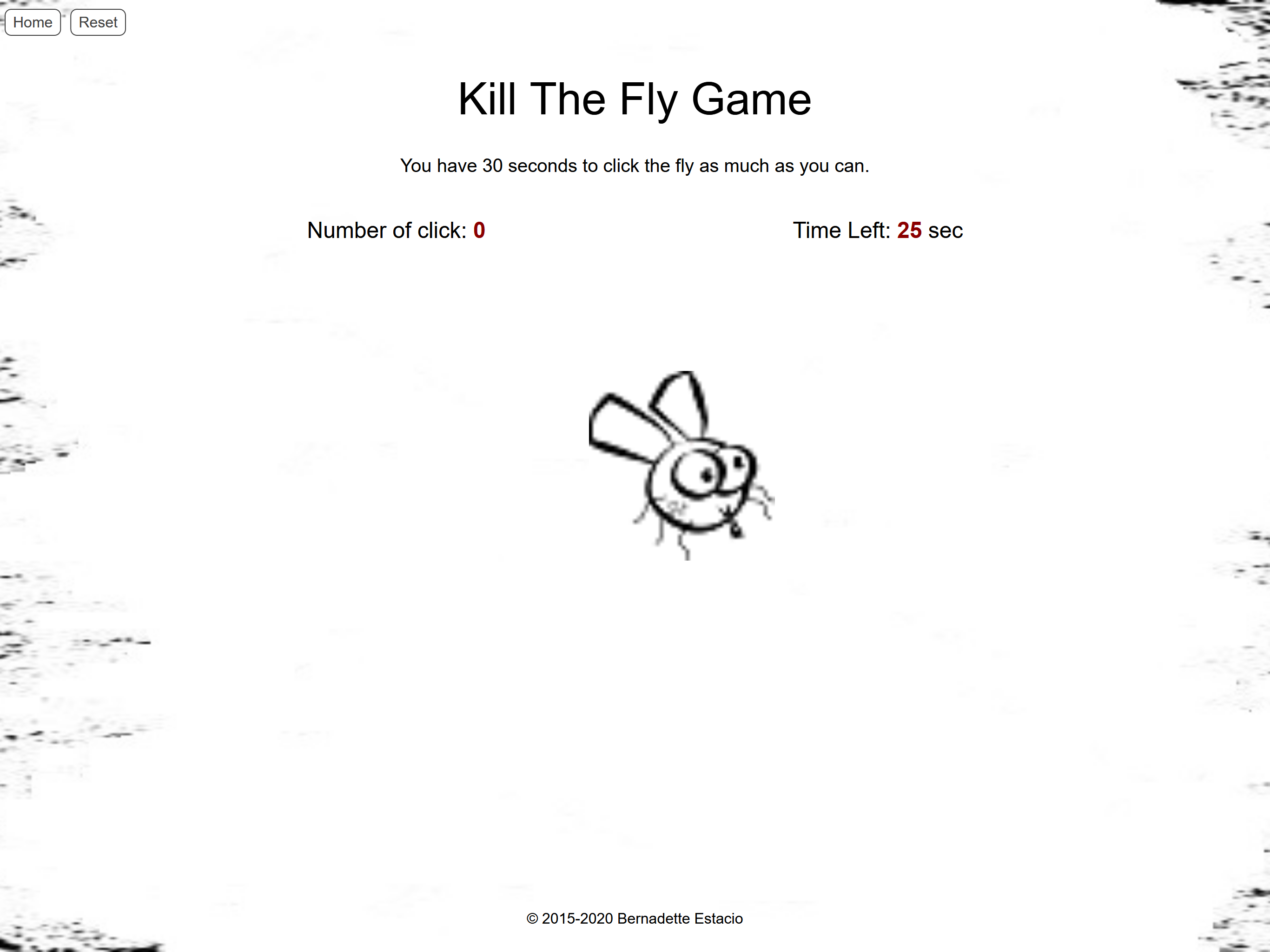 Kill The Fly Game Webpage