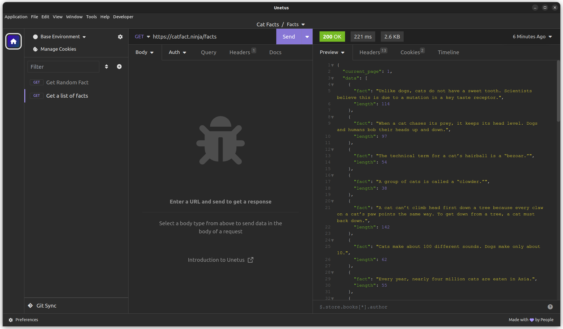 Unetus API Client