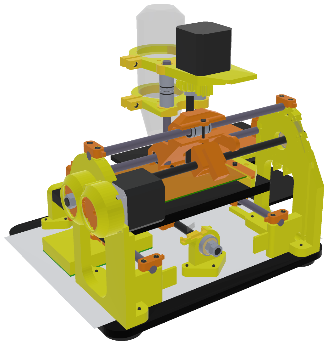 Cyclone-PCB-Factory CNC mill, a full multi-file OpenSCAD project