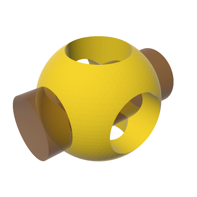 OpenSCAD logo compiled from source