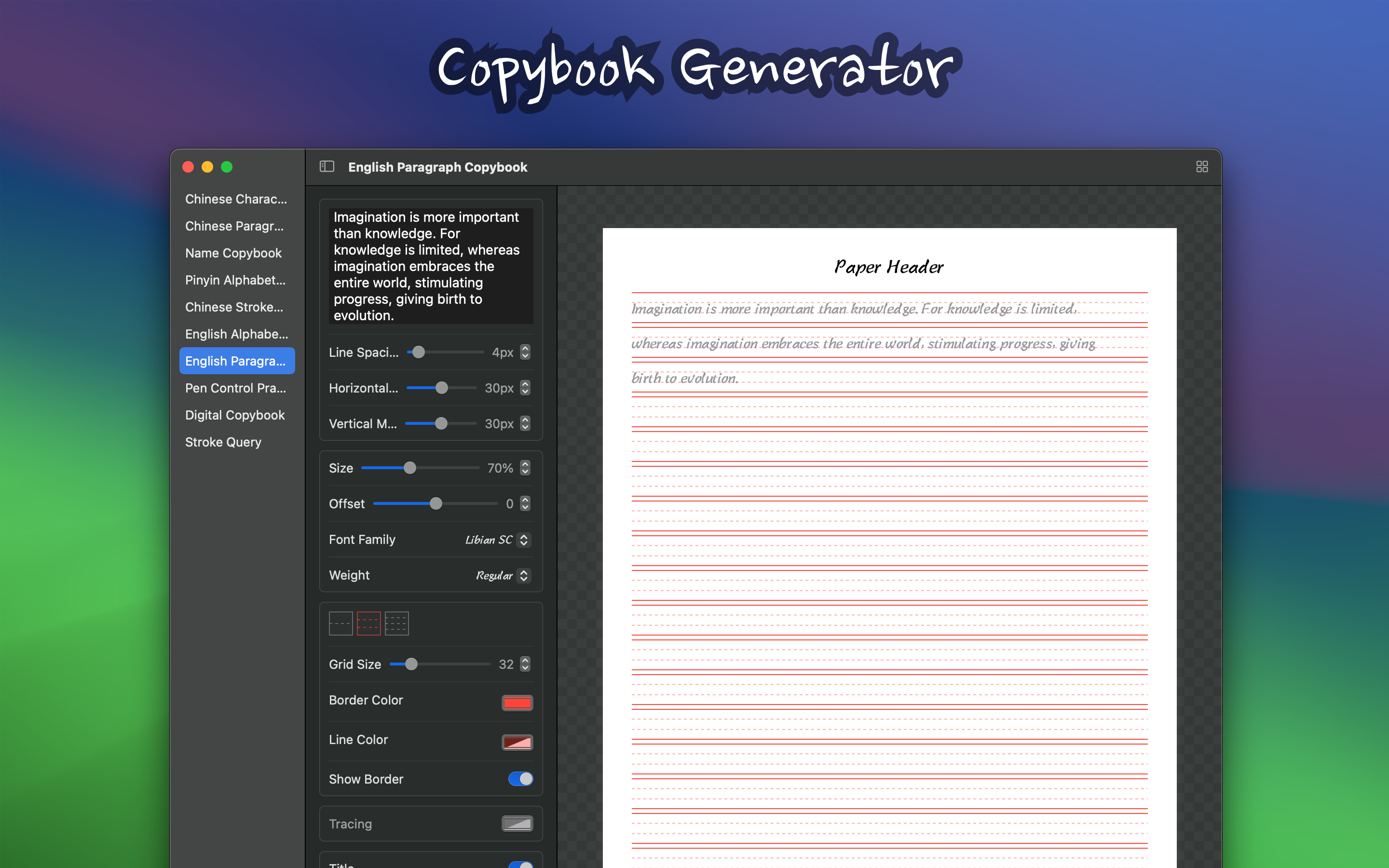 Copybook Generator Screenshot 6