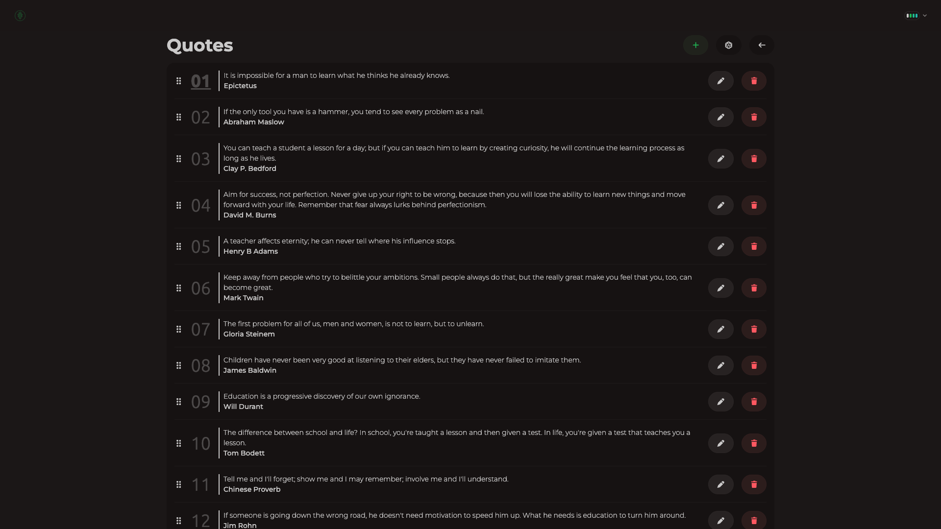 Quotes Page