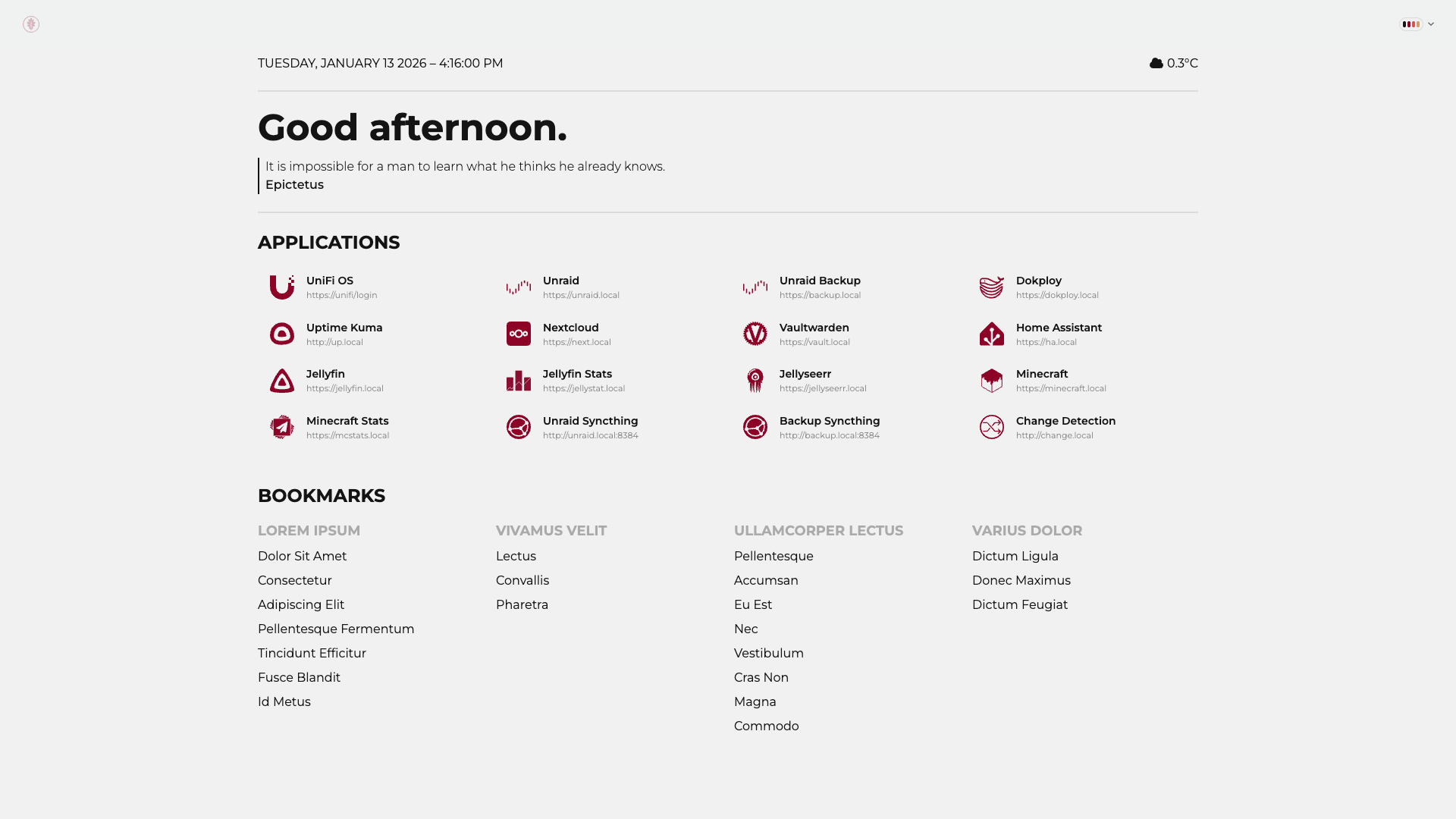 Autumn Homepage