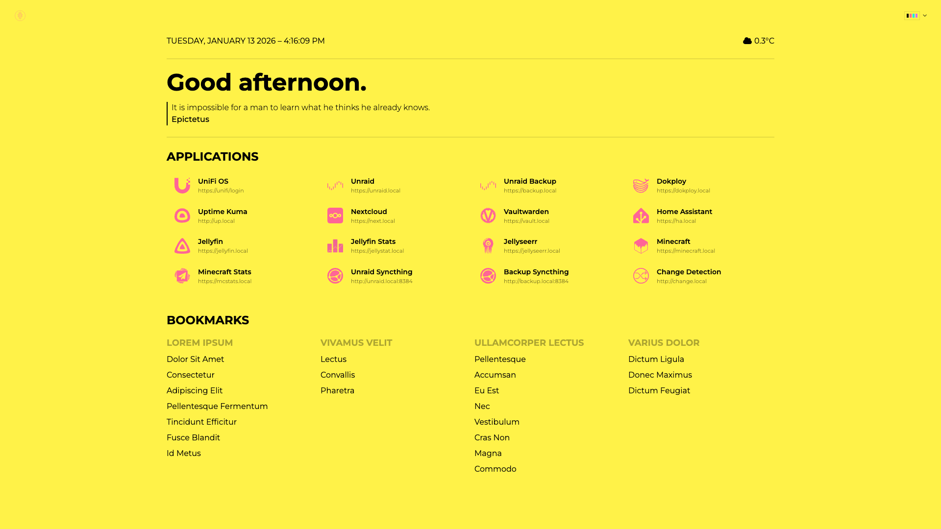 Cyberpunk Homepage