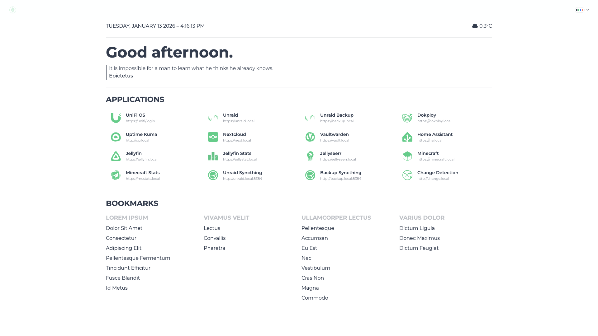 Emerald Homepage