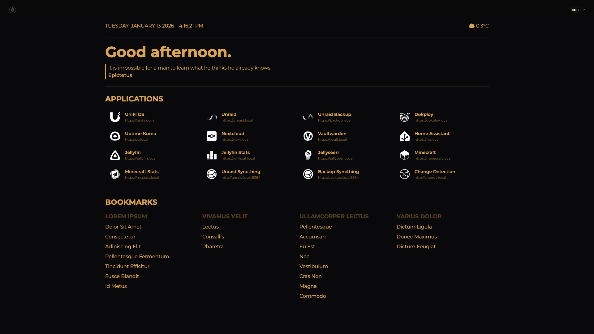 Luxury Homepage