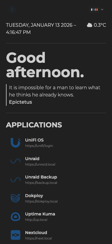 Business Homepage