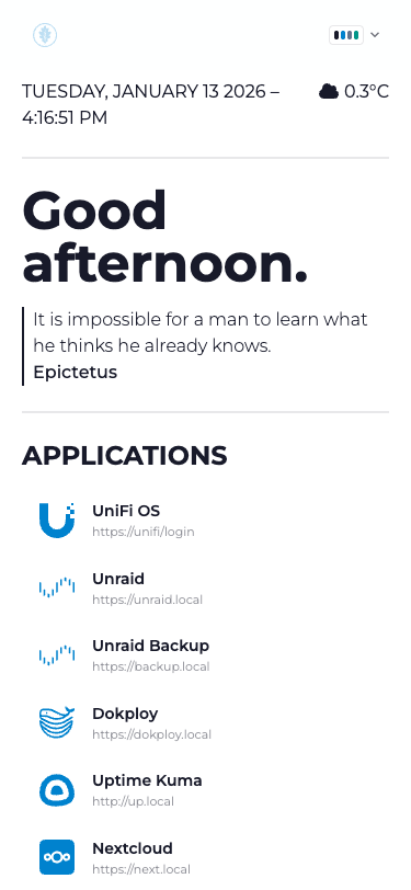 Corporate Homepage