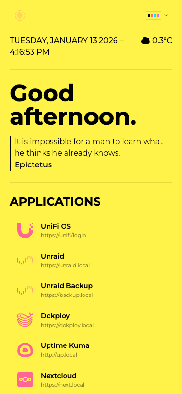 Cyberpunk Homepage