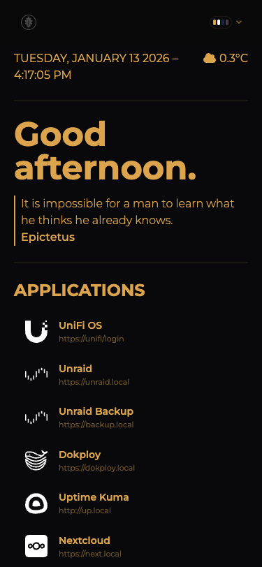 Luxury Homepage