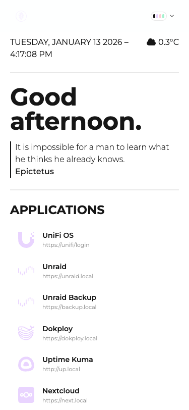 Pastel Homepage