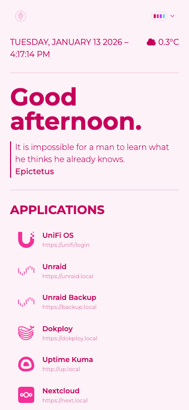 Valentine Homepage