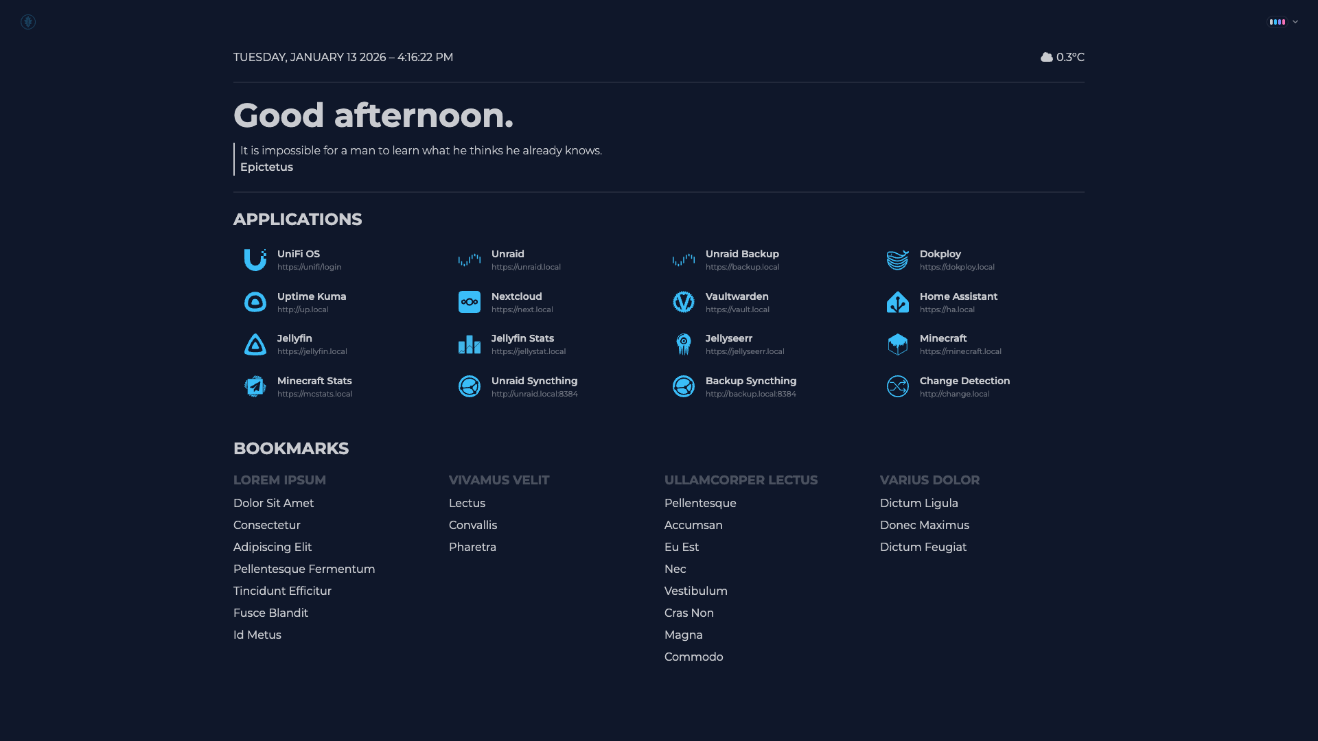 Night Homepage